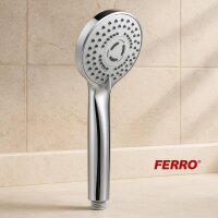 Handbrause Duschkopf Duschbrause Brausekopf für Dusche & Badewanne - Modell MIDO - Chrom