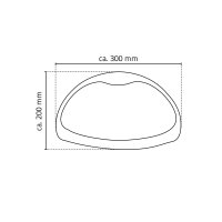 graues Wannenkissen Nackenkissen von RIDDER