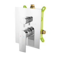 Unterputz Duscharmatur Regendusche Set - Algeo