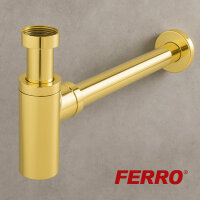 goldener Siphon Ablaufgarnitur für Waschtisch