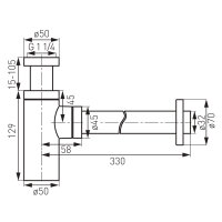 Runder Design Siphon - Geruchsverschluss - Traps