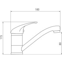 kleine Niederdruck Küchenarmatur für Boiler und Untertischgeräte