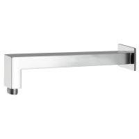 Regendusche Duschkopf Kopfbrause 40x40cm eckig mit Wandarm - Edelstahl