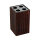 Brauner Zahnbürstenständer aus Holz Wenge