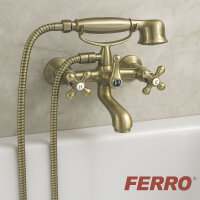Bronze Wannenarmatur RETRO