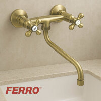 Küchen Wandarmatur Nostalgie Bronze - RETRO