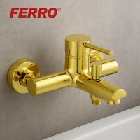 Goldene Wannenarmatur Badewannen Wasserhahn FIESTA