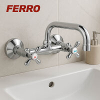 Waschtischarmatur als Waschbecken Wasserhahn Wandmontage Modell RETRO