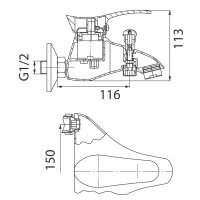 Wannenarmatur SWING