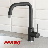 Schwarze Granit Küchenarmatur FLORENZ