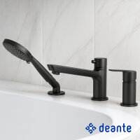 Schwarze 3-Loch Armatur für die Badewanne Arnika