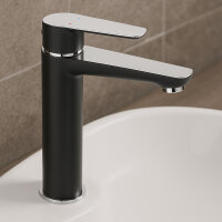 Hohe Schwarze Waschtischarmatur, Waschbecken Wasserhahn ADORE