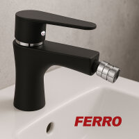 Schwarze Bidetarmatur ALGEO