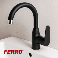 Schwarze Waschtischmischer ALGEO