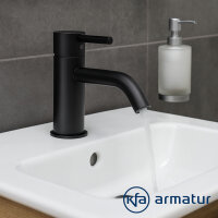 Schwarze Waschtischarmatur - Waschbecken Wasserhahn NEDA
